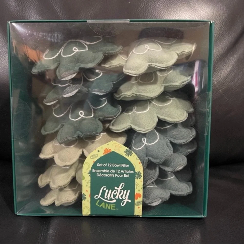 Lucky Lane St Patricks Shamrocks Bowl Fillers, Set of 12